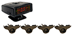 4-sensor Backup Parking Sensor Systems for Truck Commercial Truck Bus RV Trailer 18 Wheeler