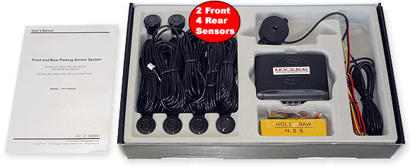 HYTEC Retail Box - inside - 8-Sensor parking system with Beeper